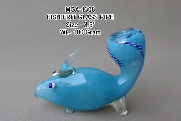 FISH FRIT GLASS PIPE